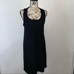 Black tank dress, very comfortable.